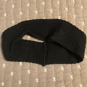 Black Waffle Pattern Cloth Headband
